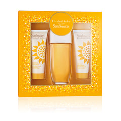 Elizabeth sunflowers set Edt 100ml+Body lotion 100ml +hydrating cream cleanser 100ml (M)