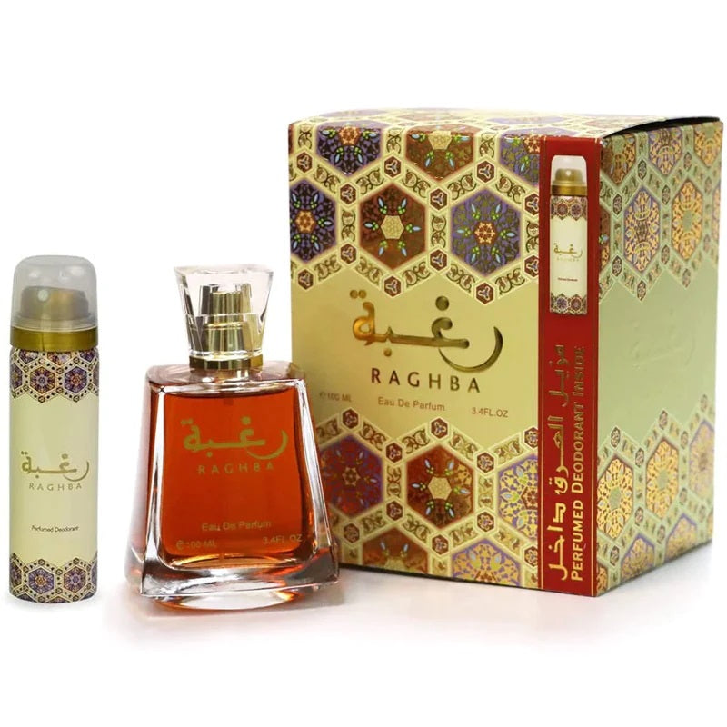 Lattafa Raghba Woman Edp 100ml + Deo 50ml (M)