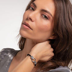 Pulsera de Cuero Tigre A1938-805-11-L19 (19cm)