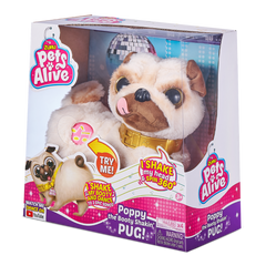 Zuru Pets Alive Poppy The Booty Shakin' Pug ZUR-9521