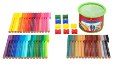 Rotulador Connector Cubilete, juego regalo, 55 piezas FAC-155545