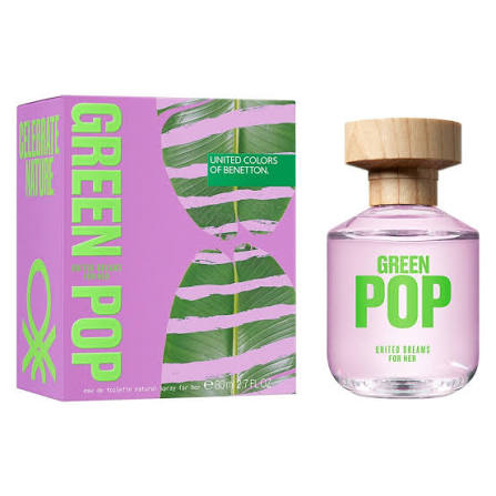Benetton Ladies Green Pop Edt 80ml (M)
