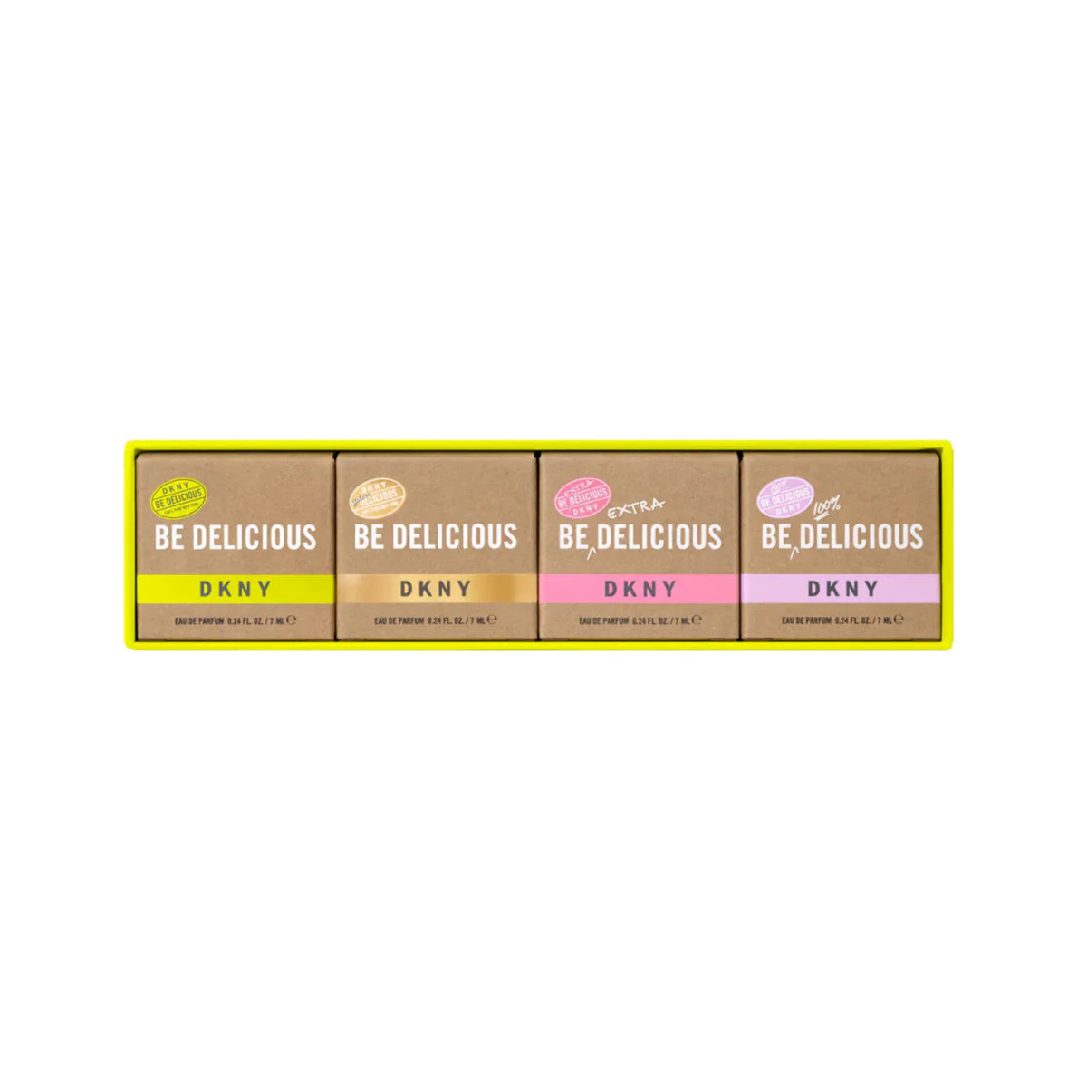 Dkny Mini Set Edp 4X7ml Be Delicious + Golden Delicious + Be Extra Delicious + Be 100% Delicious (M)